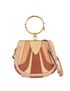 Patchwork Nile Bracelet Bag, &pound;450, Handbags, Beige/Brown/Pink, Leather, Front view